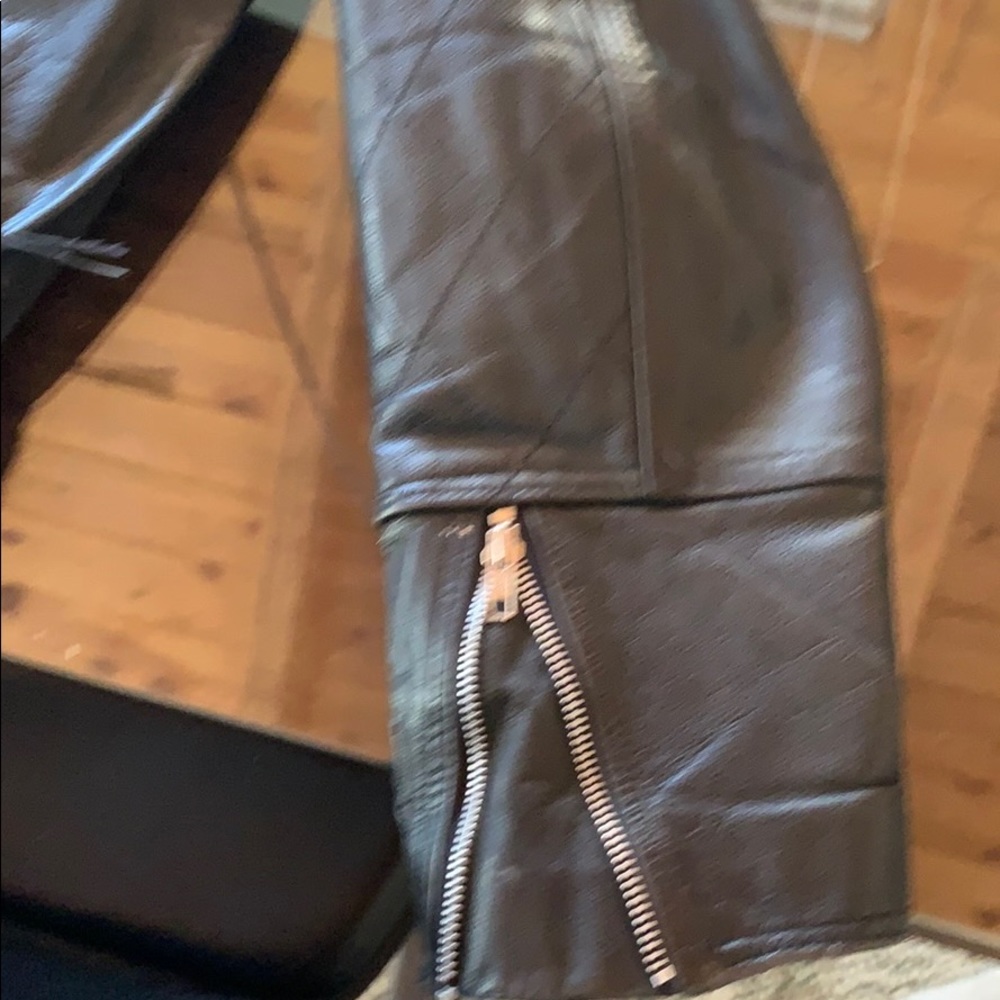 Vintage leather biker jacket - Picture 4 of 8